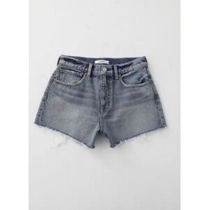 NWT Moussy Women's Cut Off Denim Short High Waist Size 0 Designer  Feminine Chic